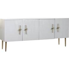 Dkd Home Decor Golden White Iron Mango wood Sideboard