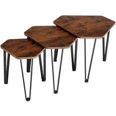 Oak Small Tables tectake Torquay Small Table 52x58.7cm 3pcs