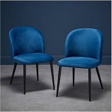 Grey Kitchen Chairs LPD Furniture Zara Set of 2 Kitchen Chair 2pcs