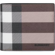 Burberry Check Billfold Wallet - Dark Birch Brown