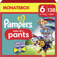 Diapers Pampers Baby Dry Pants Paw Patrol Size 6 138pcs