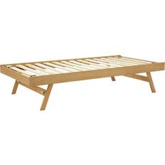 Brown Beds GFW The Furniture Warehouse Madrid Trundle Bed 39.4x81.1"