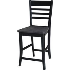 International Concepts Wood Cosmo Ladderback Bar Stool