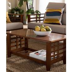 Baxton Studio Larissa Modern Classic Mission Cherry Coffee Table