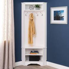 Prepac Simple Corner Hall Tree Storage Cabinet