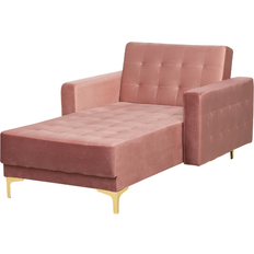 Beliani Velvet Chaise Longue Sofa