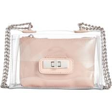 Steve Madden Clear Flap Crossbody Clear/Silver