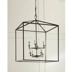 Blackened Iron Lantern BLACK/GOLD Gate Lamp