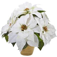 Nearly Natural 13 Poinsettia Arrangement Artificial Plant