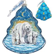 EK 762-025 Fatherly Love Polar Bear Christmas Tree Ornament