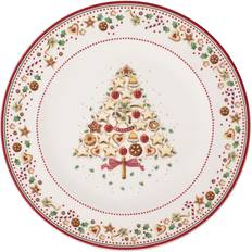 Porcelain - Red Serving Platters & Trays Villeroy & Boch Winter Delight Buffet Cake Plate