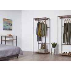 Trinity 2-Shelf Bamboo Garment Clothes Rack