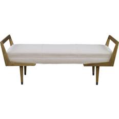 Uttermost Waylon Ivory Settee Bench