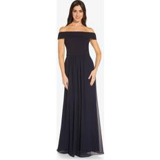 Ruffles - Solid Colours Dresses Adrianna Papell Crepe Chiffon Gown