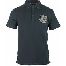 Aquascutum Aldis Logo Black Polo Shirt