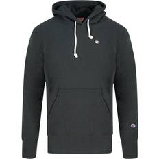 Champion Reverse Weave Classic Logo Black Hoodie