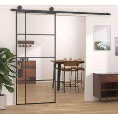 Black Sliding Doors vidaXL ESG Sliding Door (90x)