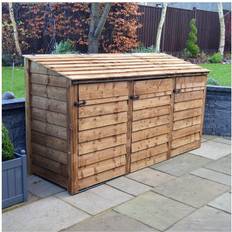 Brown Wheelie Bin Storage Rutland County Garden Furniture Morcott Triple Wheelie L79 Rustic (Building Area )