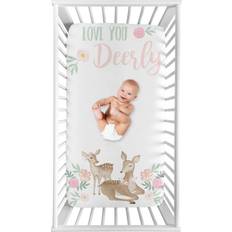 Sweet Jojo Designs Woodland Deer Floral Girl Photo Op Fitted Crib