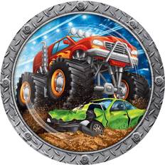 Creative Converting Monster Truck Paper Plates, 24 ct