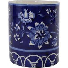 Euro Ceramica Blue Garden Utensil Holder