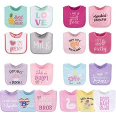 The Peanutshell Girls 18-pc. Lightweight Bib, One Size Pink Pink