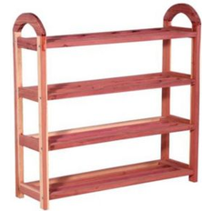 Household Essentials CedarFresh 4-Tier Cedar Shoe Rack