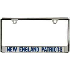 Stockdale Multi New England Patriots Metal Acrylic Bottom Inlaid Mirror License Plate Photo Frame