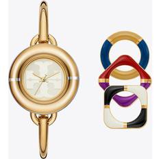 Tory Burch The Miller Watch, 34mm Cream/Gold