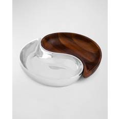 Nambe Yin Yang Divided Serving Dish