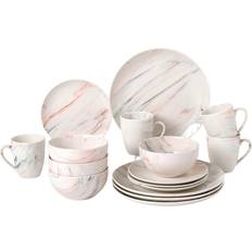 Lorren Home Trends Marble Service Dinner Set 16