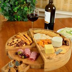 Picnic at Ascot Vienna Transforming Multilevel Bamboo Cheese Board