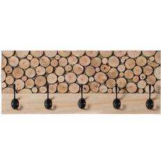 Vintiquewise Natural Rack with Five Coat Hook