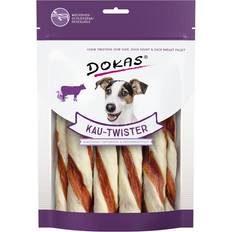 Dokas Chewing Twister Cowhide, Duck Heart & Duck Breast 0.2kg