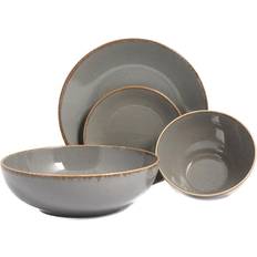 Porland Seasons 4 Piece Dark Grey Place Serving Dinner Set