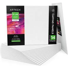 Arteza Canvas Panels Classic 11 x14 White Framed Art