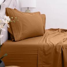 Sweet Home Collection 1500 Thread Count Bed Sheet Brown (274.32x)