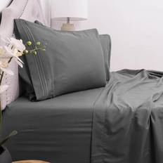 Sweet Home Collection 1800-Series Bed Sheet Grey (243.8x205.7cm)