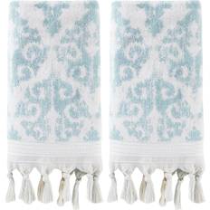 SKL Home Mirage Fringe 2 Guest Towel Blue (76.2x40.64)