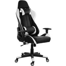 GameFitz Chair in Black and White Trim Black/White