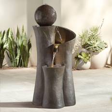 John Timberland Modern Sphere Curve Zen Fountain