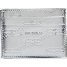 Balenciaga Debossed Monogram Metallic Card Case