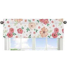 Sweet Jojo Designs Peach Green Window Treatment