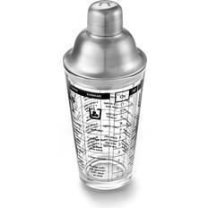 Outset Media Stainless Steel/Glass Cocktail Shaker