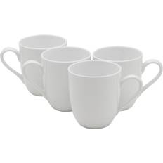 Fitz and Floyd Everyday White 12 Mugs, Set Of 4 Cup