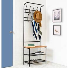 Honey Can Do Entryway Hall Tree Storage Cabinet