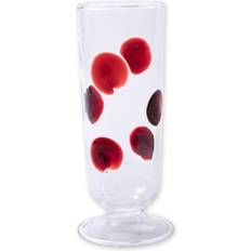 Red Champagne Glasses Vietri Drop Flute Champagne Glass