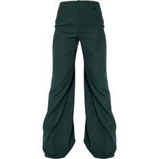 PrettyLittleThing Woven Double Belt Loop Suit Trousers - Dark Green