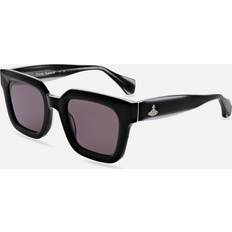 Vivienne Westwood Gloss Solid Black VW5026 Cary Rectangle-frame Acetate