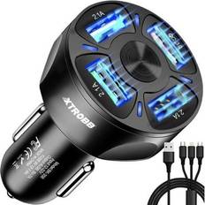 Northix Xtrobb charger 4x USB car charger Xtrobb [Levering: 6-14 dage]